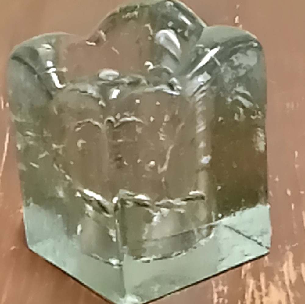Vintage Blenko ice cube votive